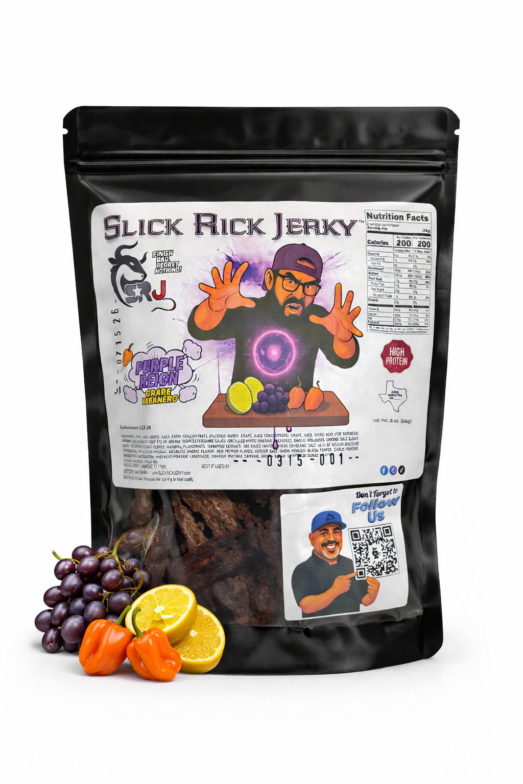 Purple Reign / Grape Habanero Beef Jerky
