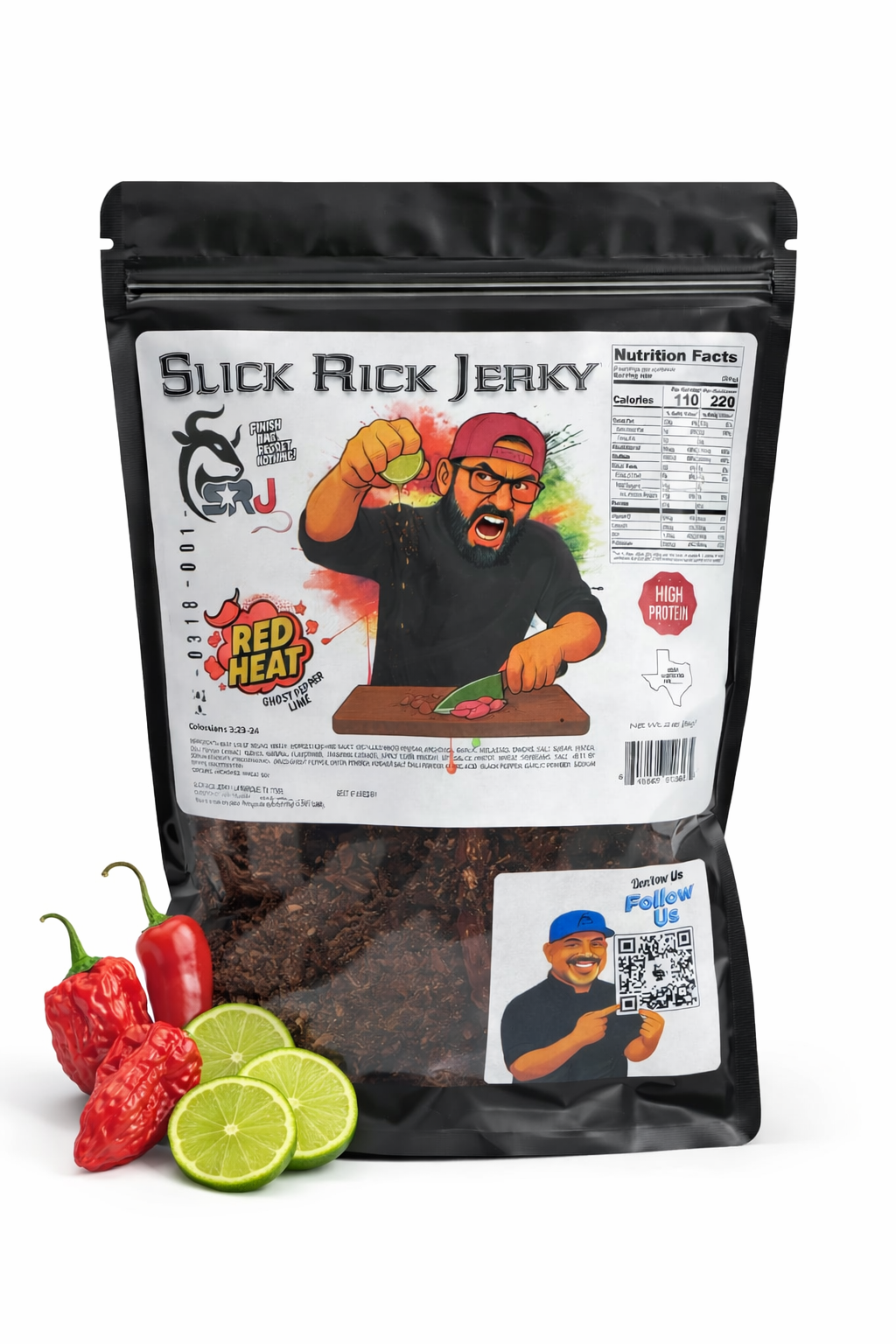 Red Heat / Ghost Pepper Lime Beef Jerky