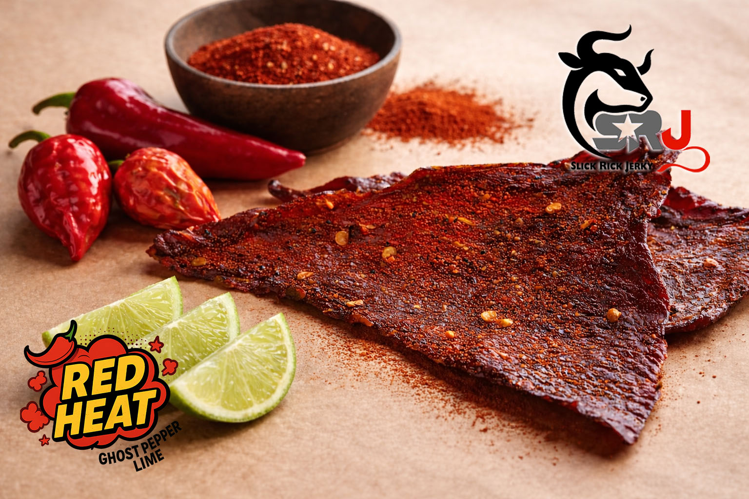 Red Heat / Ghost Pepper Lime Beef Jerky